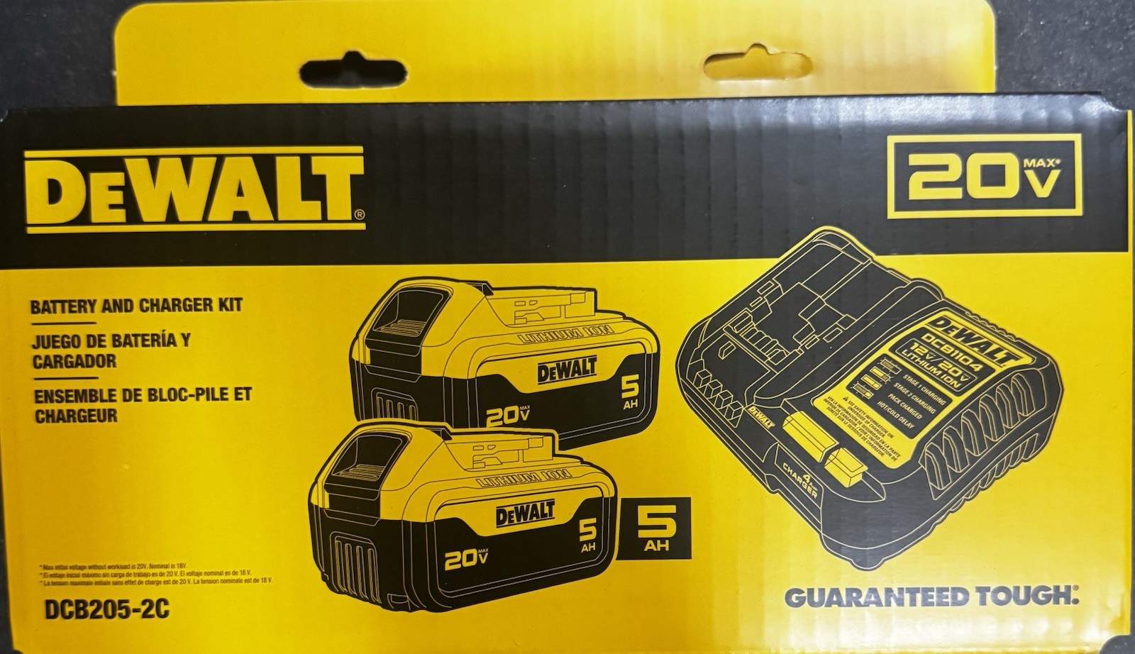 DeWalt DCB205-2C Starter Kit 20V MAX Batteries & Charger 2x DCB205 5Ah 20 Volt