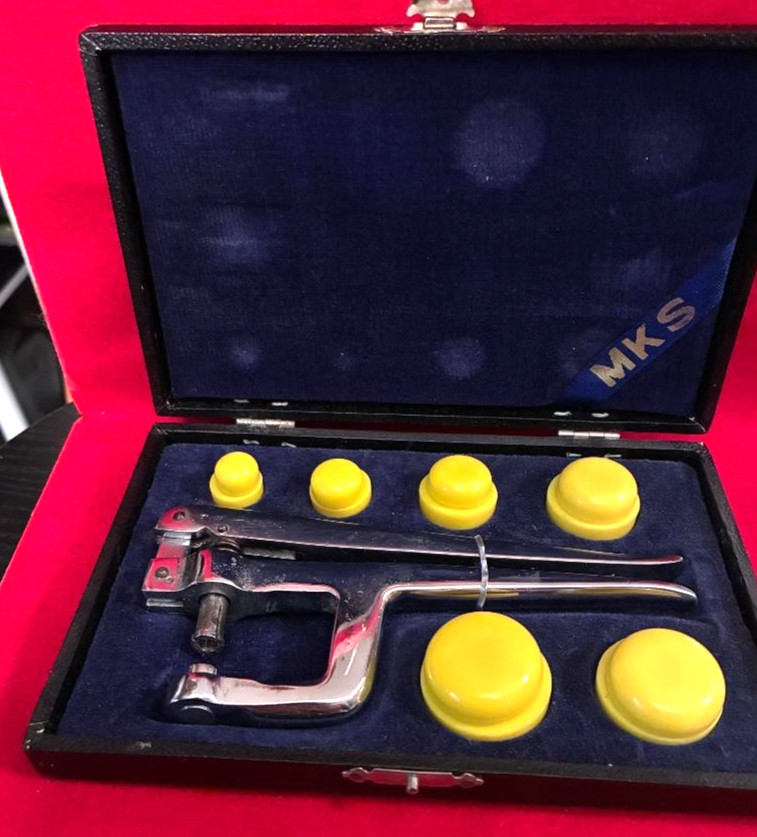 Vintage MKS Watchmakers Crystal Pressing Set Vintage MKS Watchmakers Crystal Pressing Set
