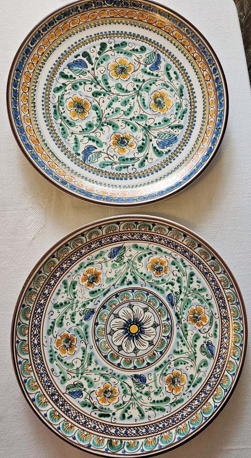 Vtg Sicilian Caltagirone Pottery Wall Hanging 12 Vtg Sicilian Caltagirone Pottery Wall Hanging 12