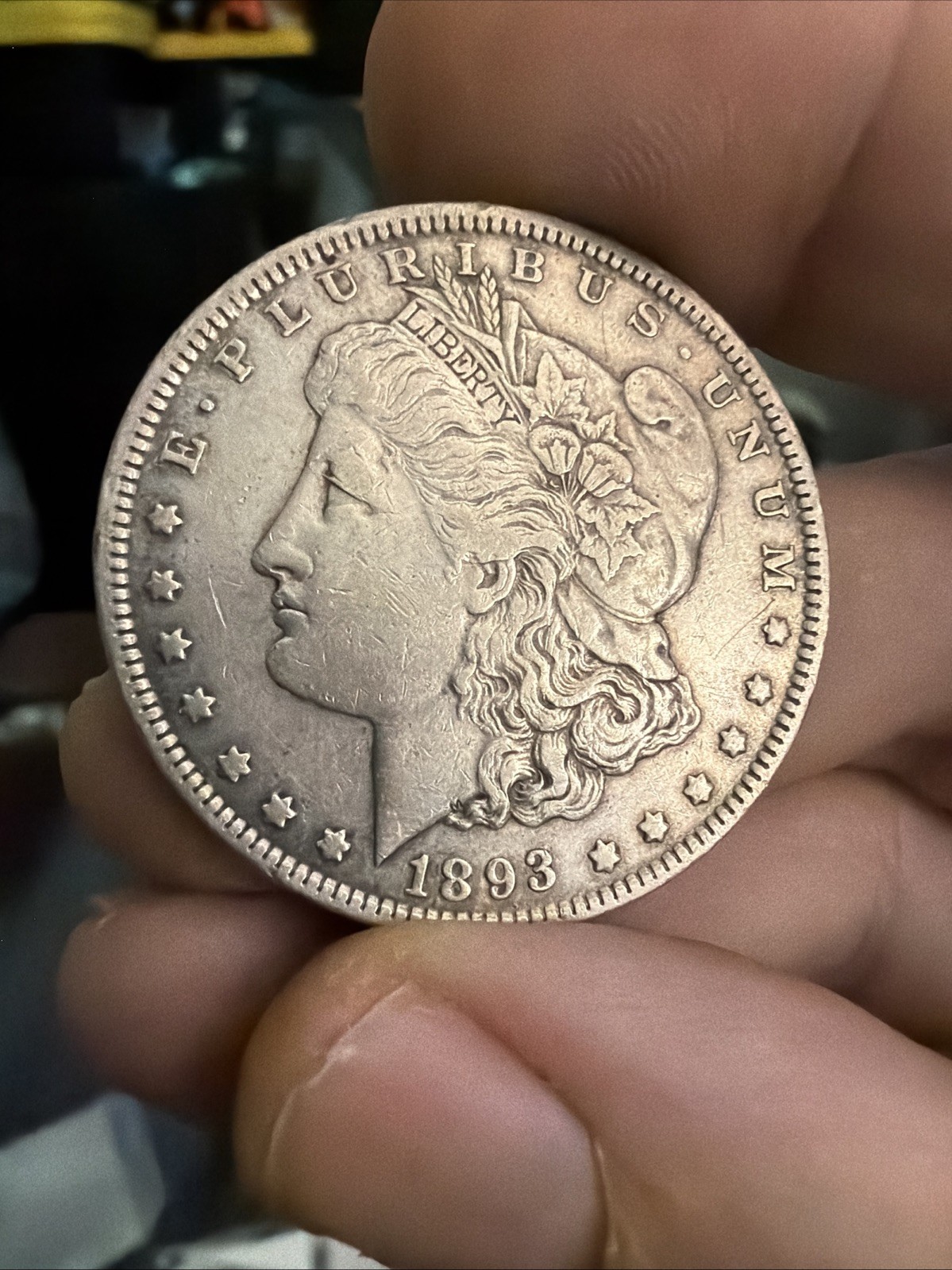 1893 P Morgan Silver Dollar Great Set Filler Possibly Cleaned