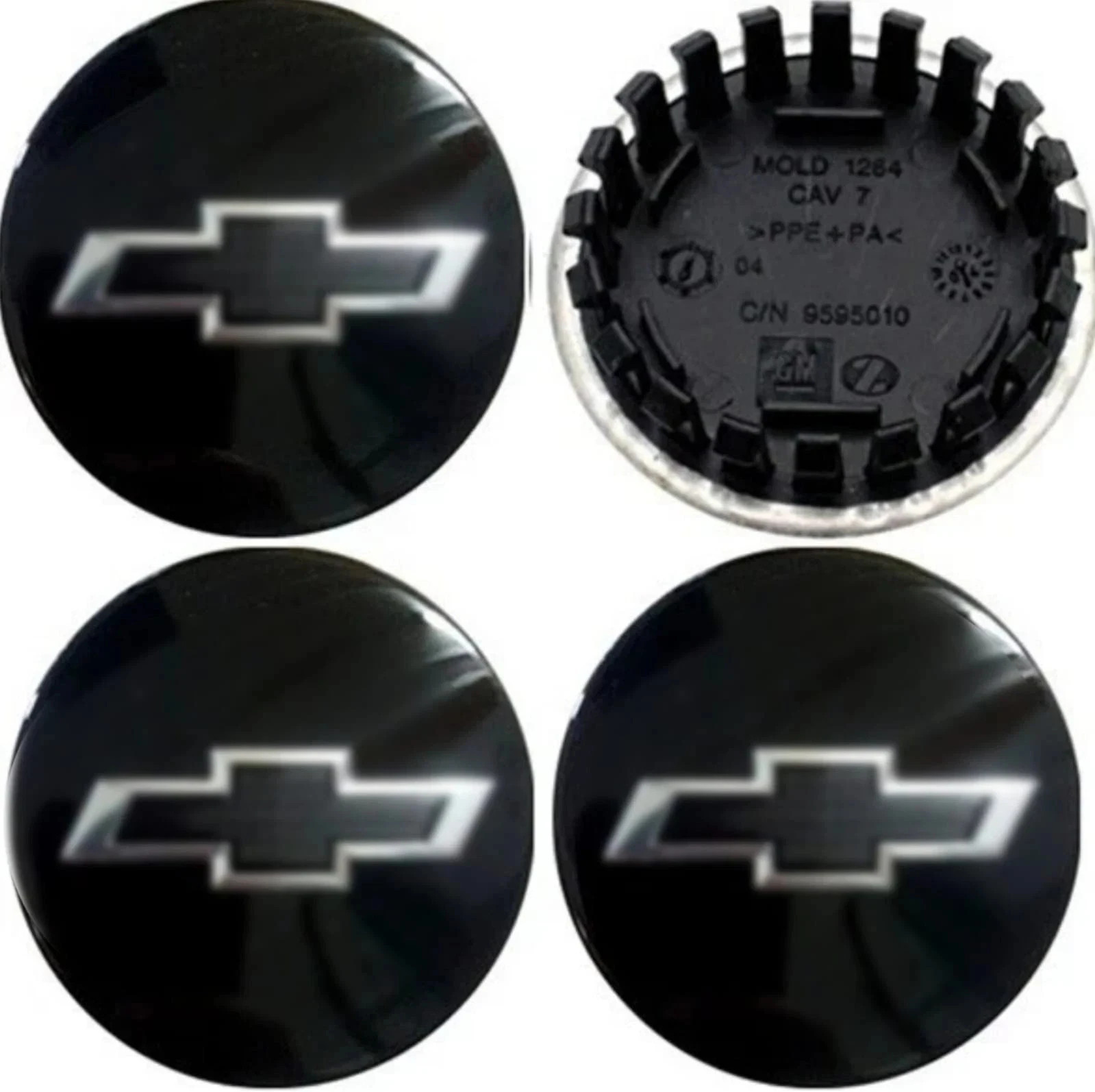 4PCS 66mm Black Wheel Center Caps Fits Blazer Camaro Colorado Equinox Traverse