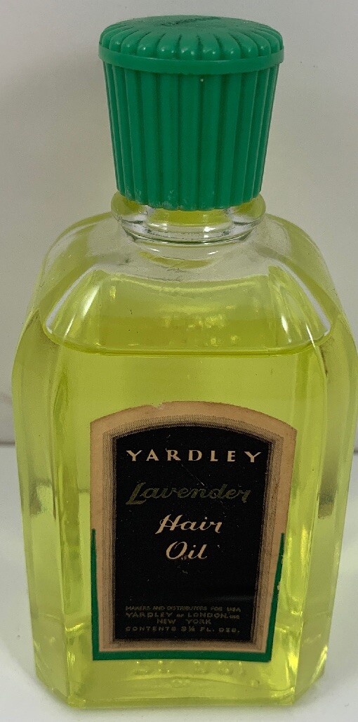 Vintage 3 1/4 fl Oz Yardley Lavender Hair Oil London New York Rare HTF 