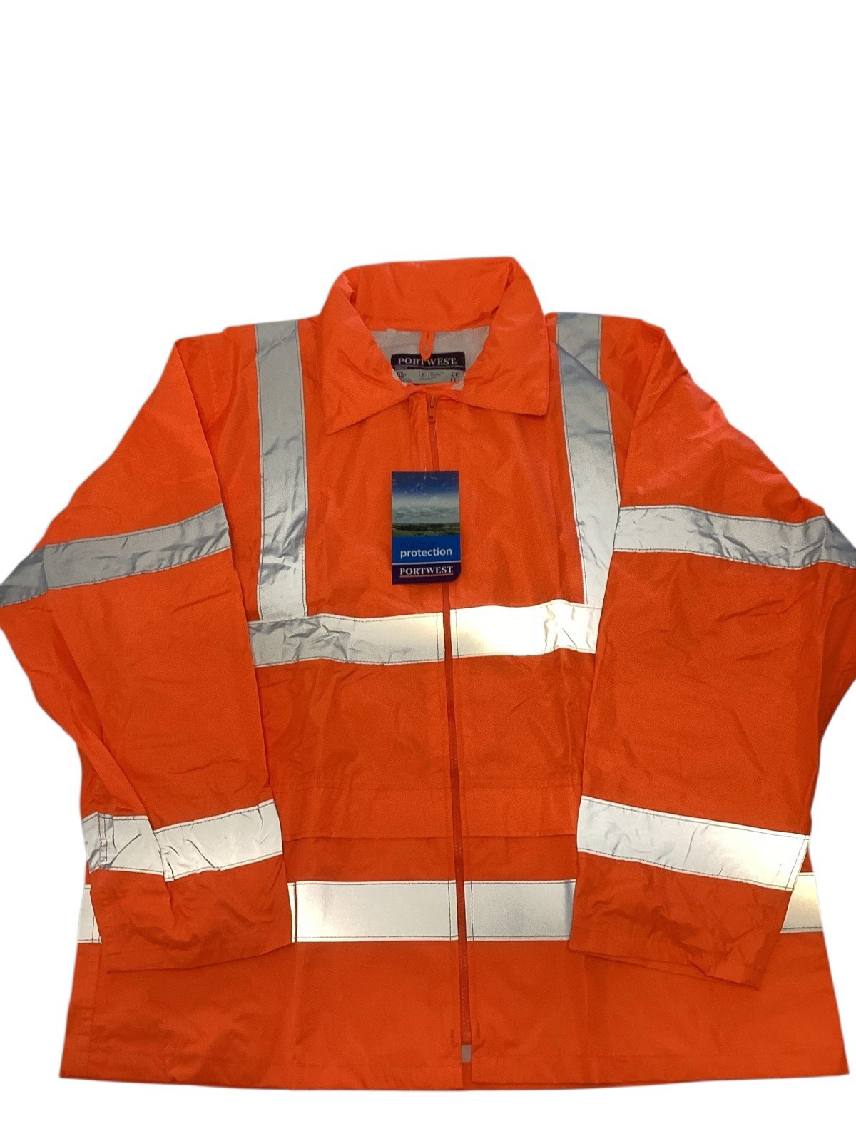 Portwest UH440 Waterproof Hi Vis Rain Jacket SIZE XL Mens Reflect Safety NEW TAG