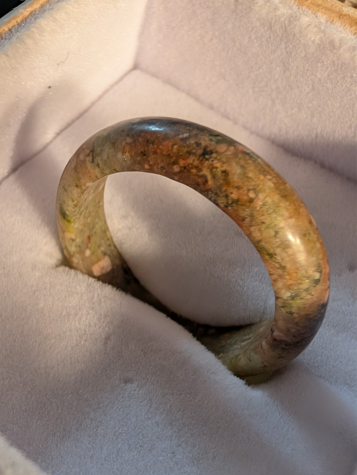 Grandmas 1940s Vintage Ireland Solvar Celtic Handcrafted Connemara Marble Sz.9