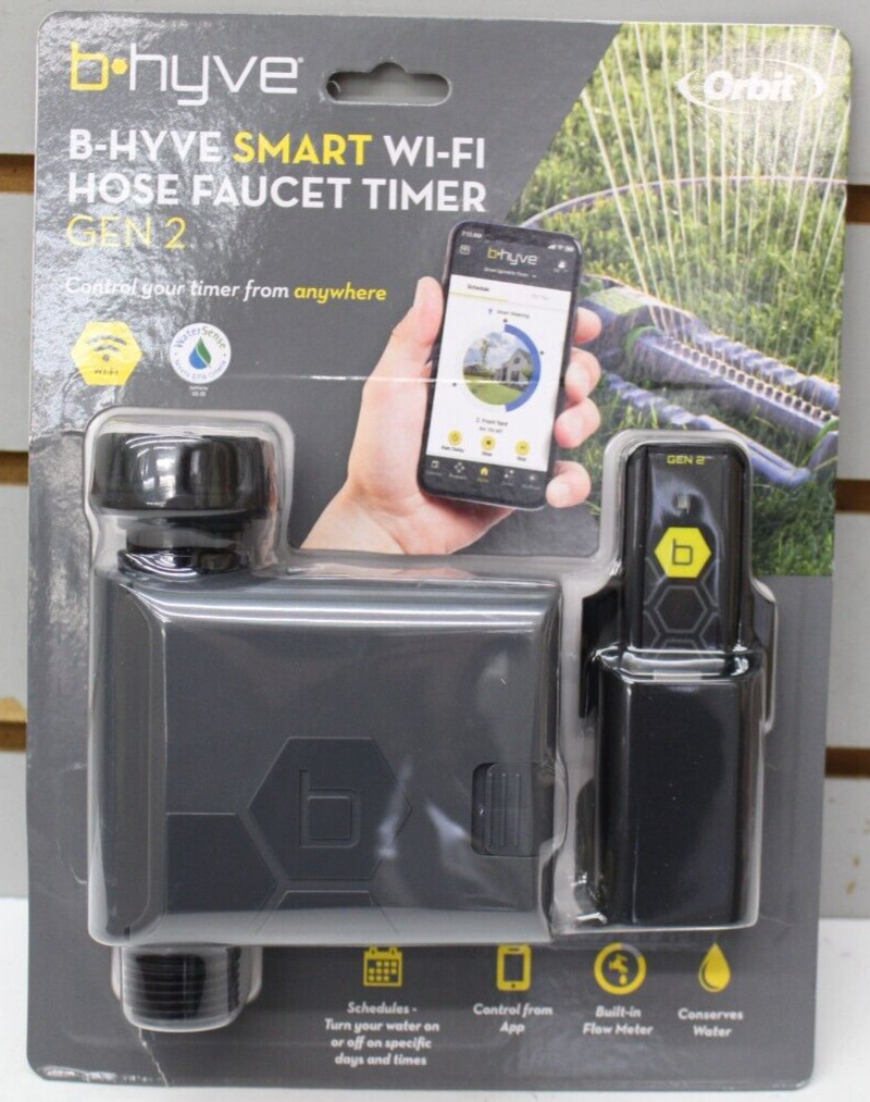 Orbit B-hyve Gen 2 Smart Hose Faucet Timer with Wi-Fi Hub 21204 SEALED 