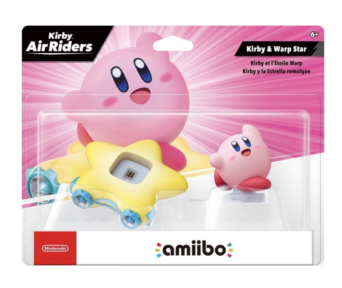 Nintendo amiibo Kirby & Warp Star Figure Kirby Air Riders NFC 2021 Nintendo amiibo Kirby & Warp Star Figure Kirby Air Riders NFC 2021