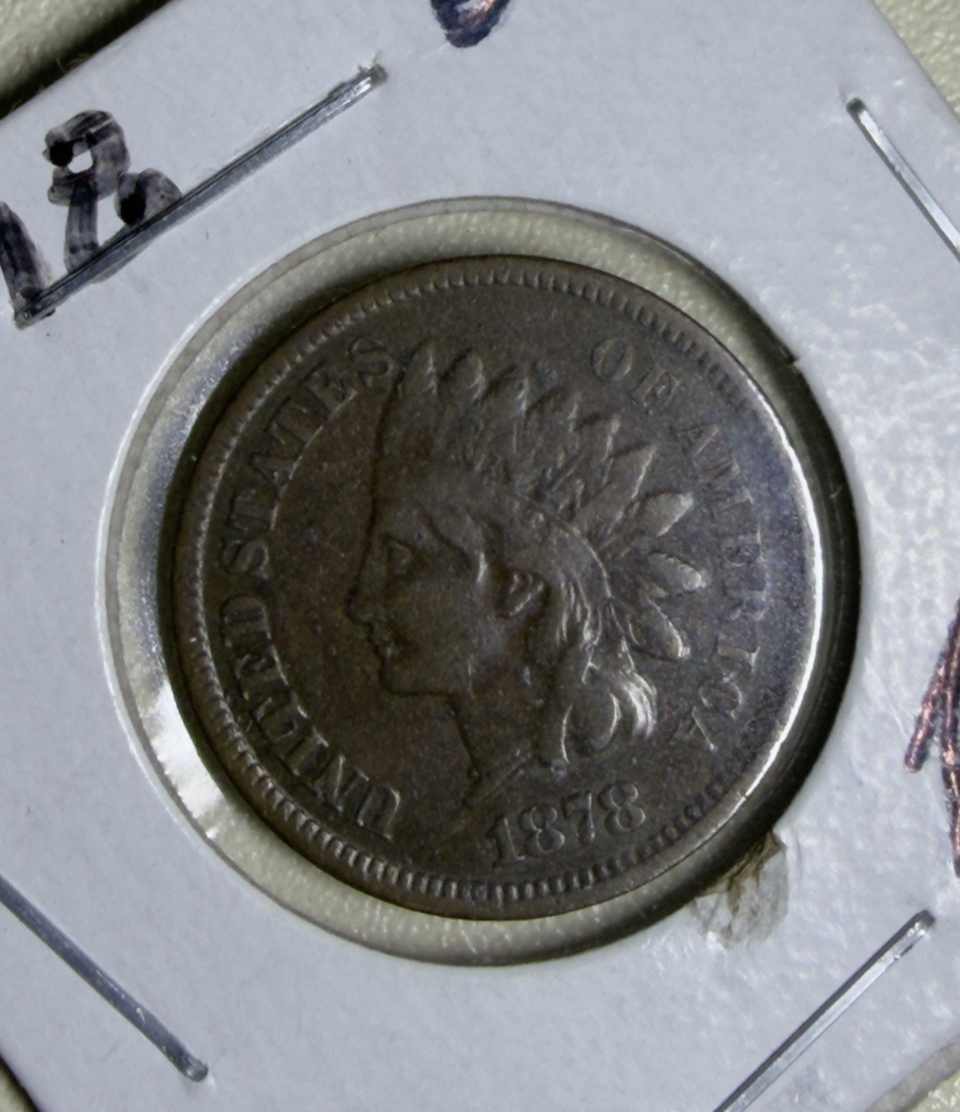 1878 1C Indian Head Cent F12