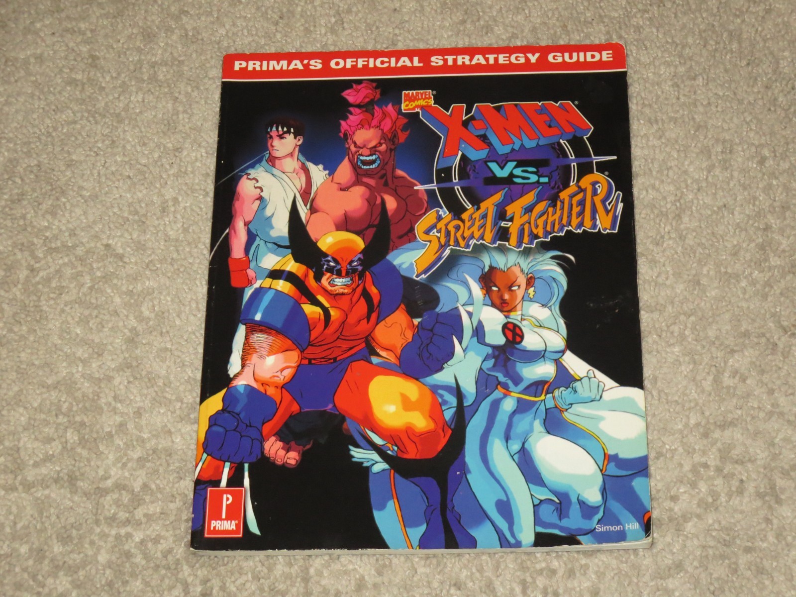 Great Shape X-Men vs. Street Fighter Strategy Guide Playstation Sega Saturn RARE