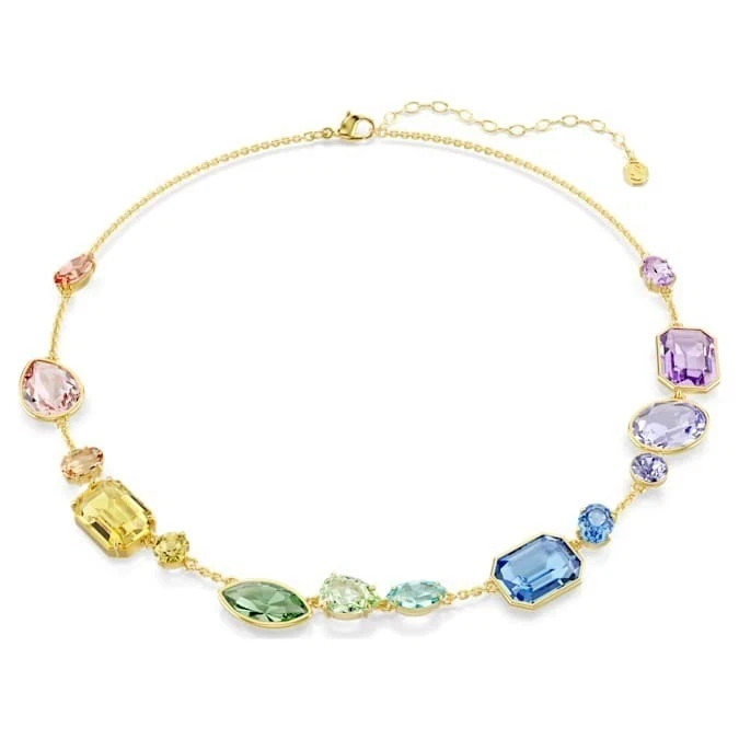 Swarovski Sparkling, gold-plated color Gema necklace Swarovski Sparkling, gold-plated color Gema necklace