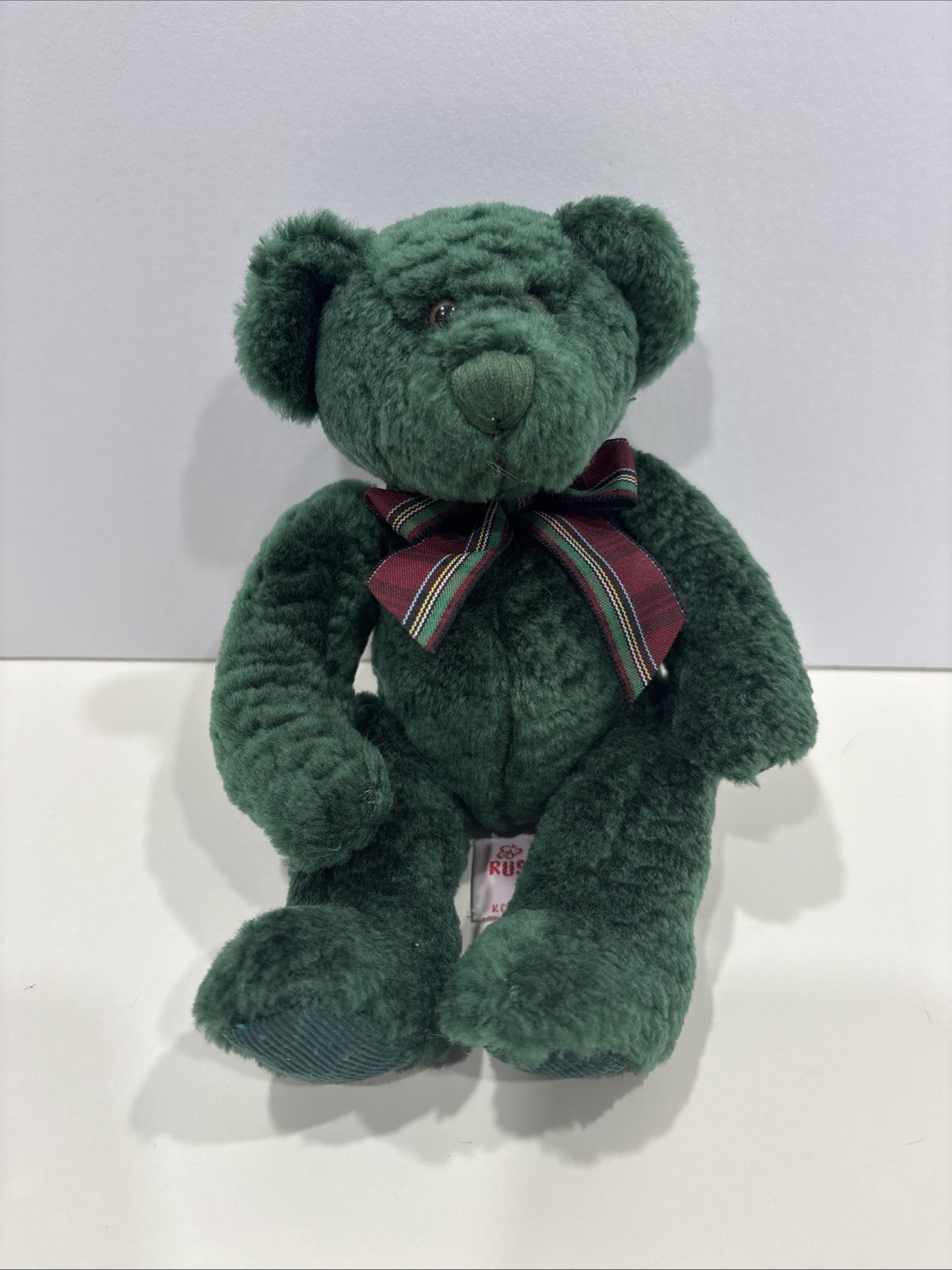 Stuffed Bear Russ Berrie Spearmint from the Past Plush Green 11\