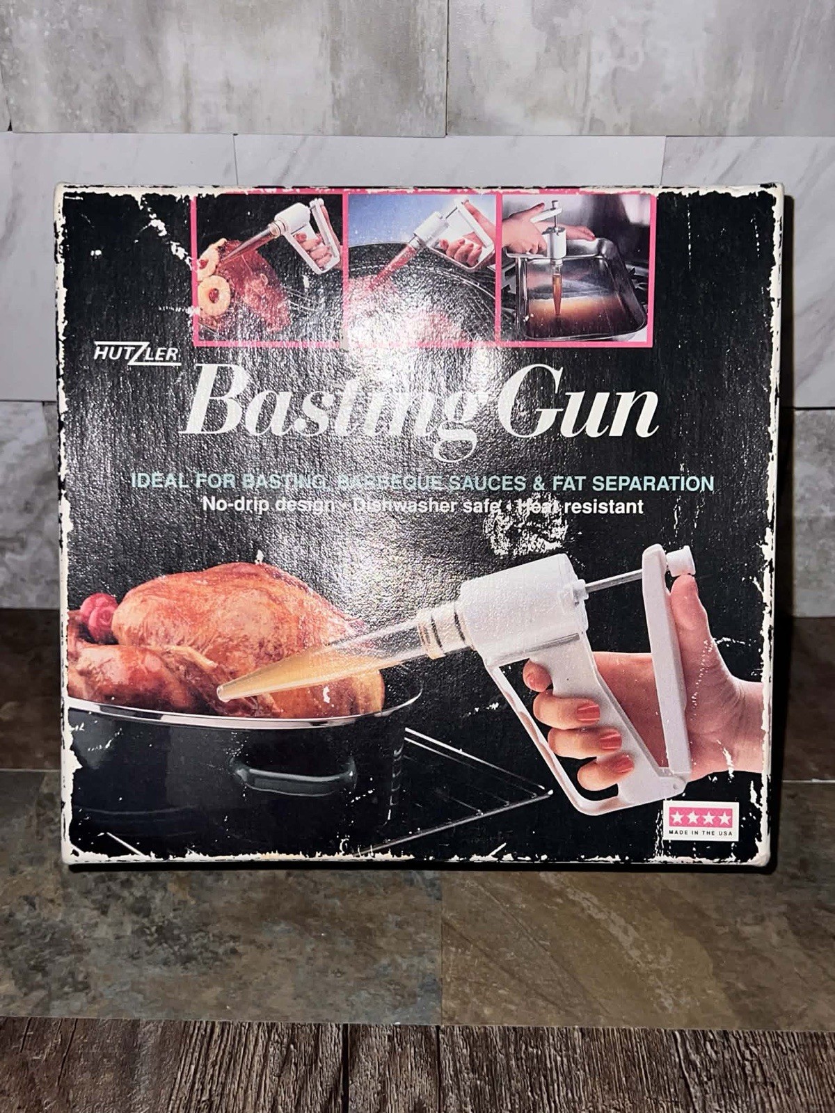 Vintage Hutzler Basting Gun Turkey Injector Roasting BBQ Kitchen Gadget 