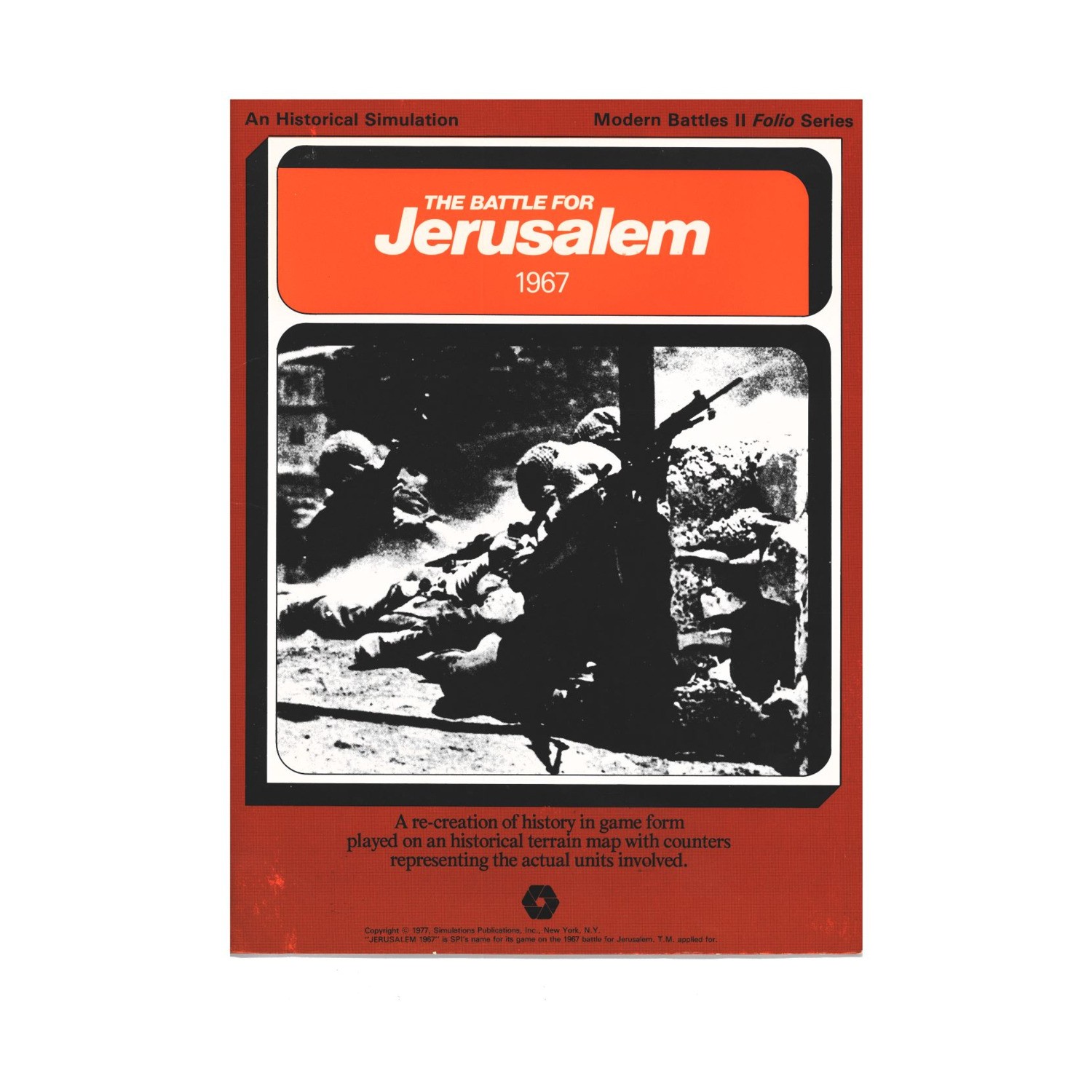 SPI Folio Wargame Modern Battles II - The Battle for Jerusalem, 1967 Bag VG/VG+ SPI Folio Wargame Modern Battles II - The Battle for Jerusalem, 1967 Bag VG/VG+