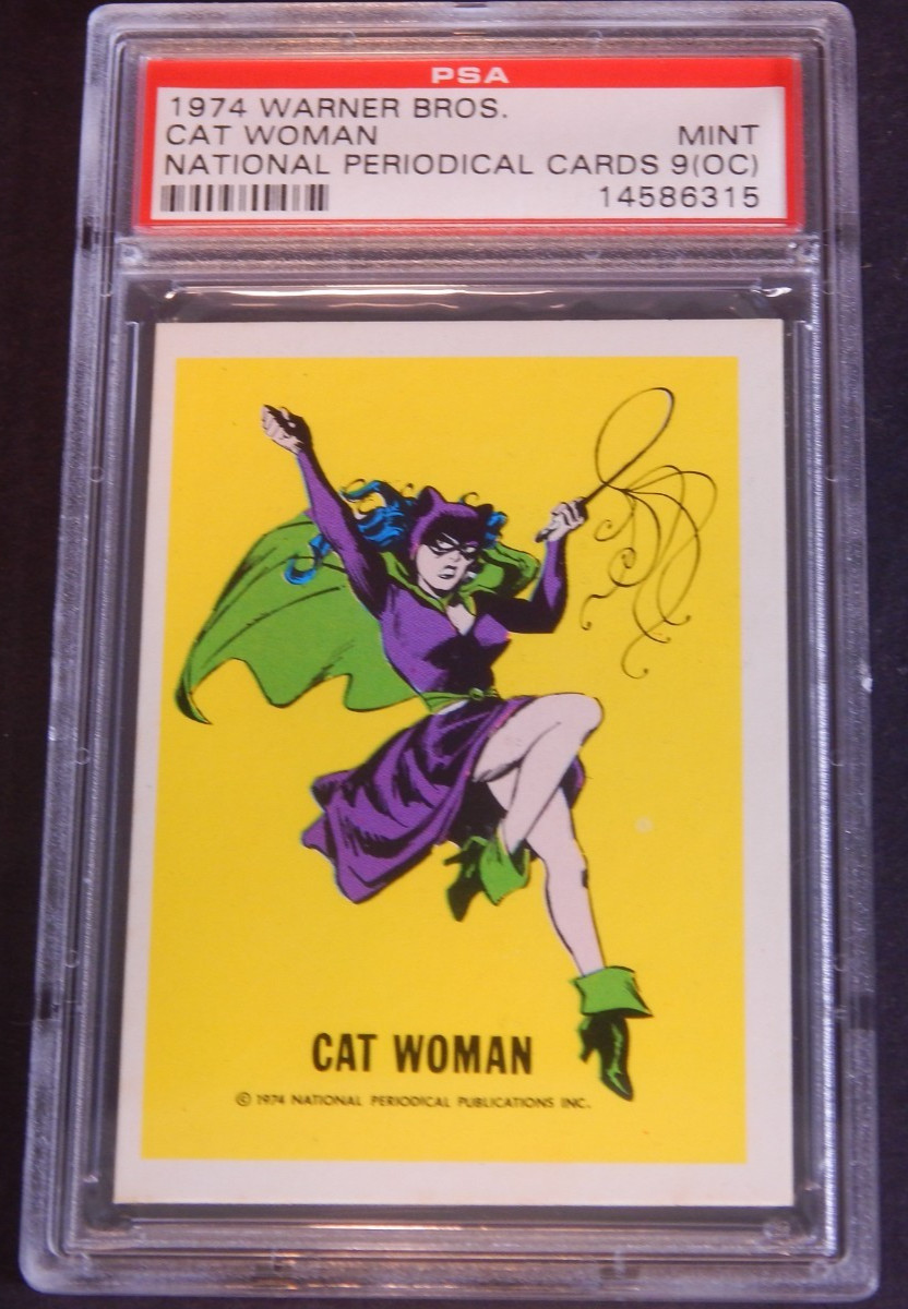 Vintage 1974 WARNER BROS Wonder Bread DC NATIONAL PERIODICAL Cat Woman PSA 9 OC