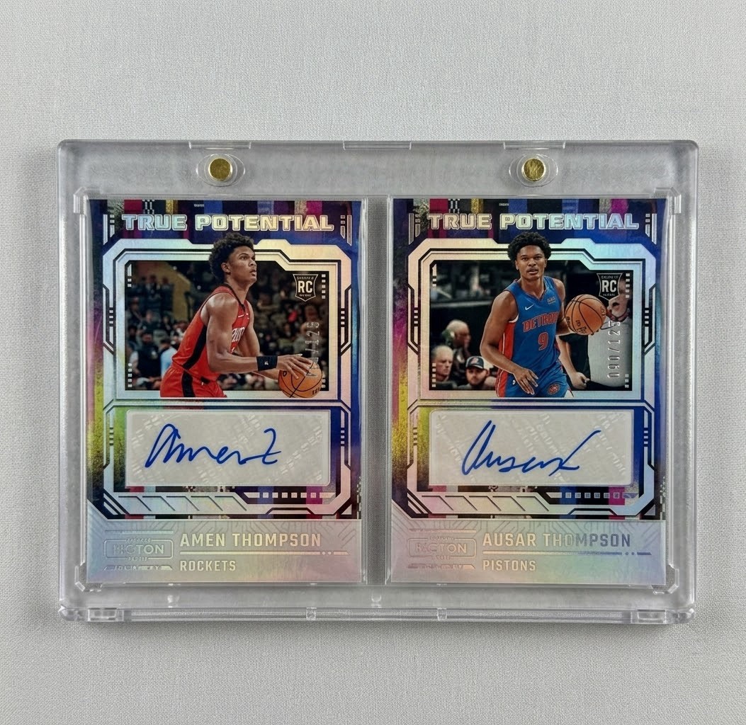 2023-24 Panini True Potential Amen Ausar Thompson #TPS-ASR /125 (AU, RC) TPS-AMN