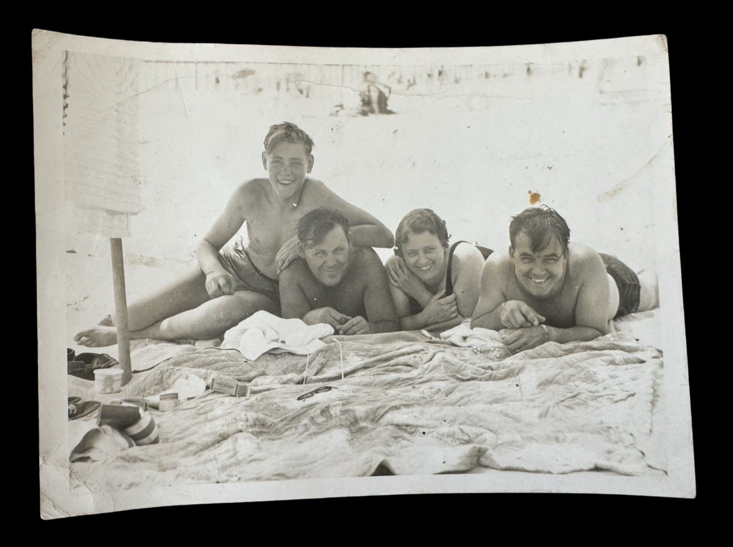Vintage Beach Photo Ocean City Bathing Photograph 5 x 7 Maryland MD DC Area