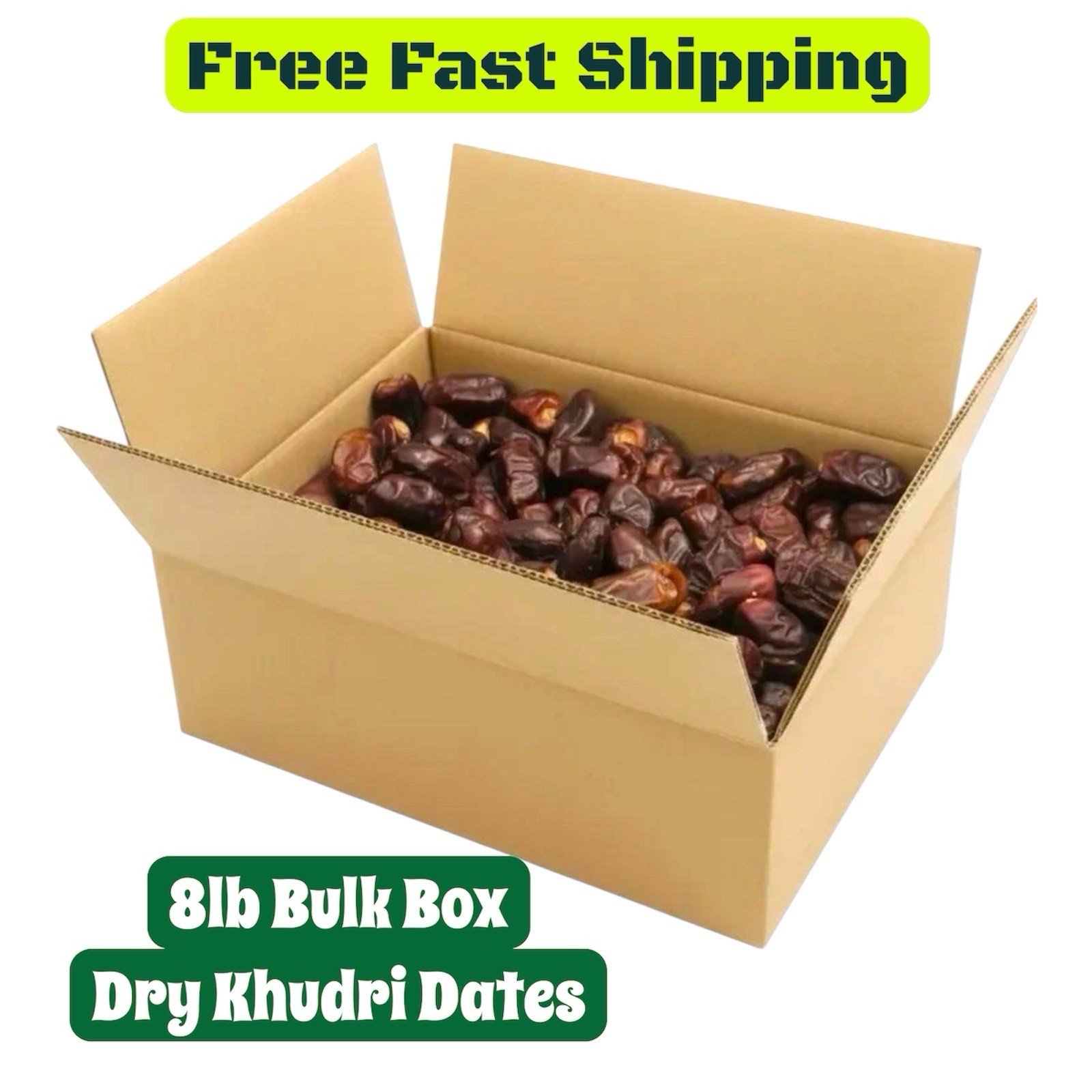 8 Lb EXTRA Dry Saudi Khudri Dates Bulk Box Premium Quality & Size 8 Lb EXTRA Dry Saudi Khudri Dates Bulk Box Premium Quality & Size