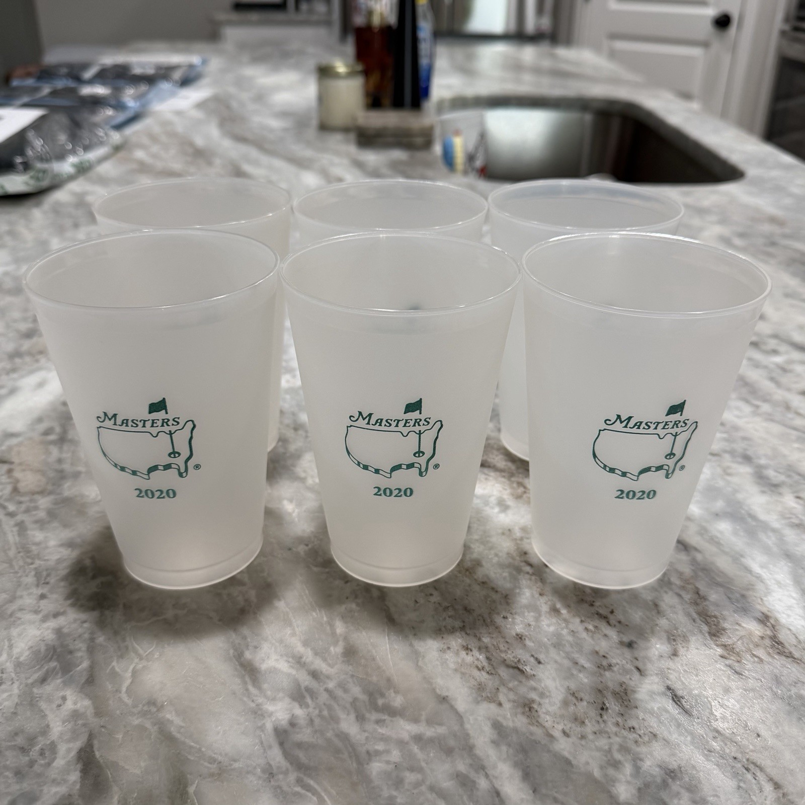 2020 Masters Cup - Frosted Cup 12 Oz - LOT OF 6