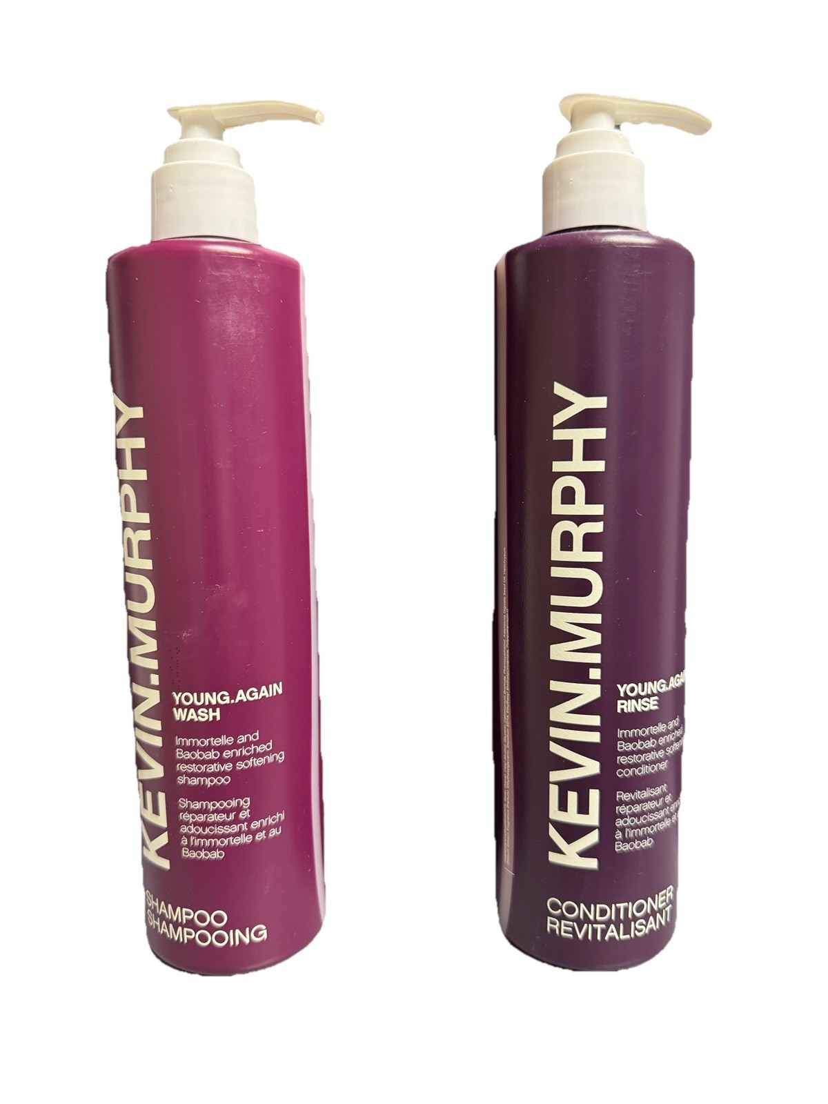 2 PACK Kevin Murphy Young Again Wash Shampoo & Conditioner Bundle Set 12.2oz