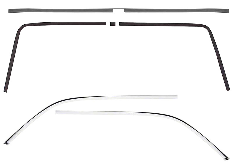 OER 6 Piece Deluxe Interior Headliner Molding Kit 1968 Firebird and Camaro