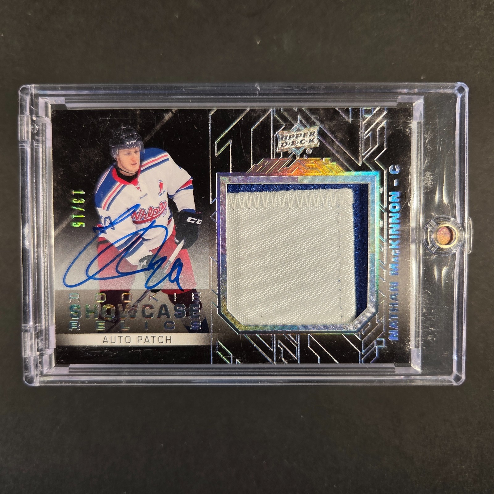 2015-16 Upper Deck Black NATHAN MACKINNON Rookie Showcase Auto 13/15 #RSR-NM