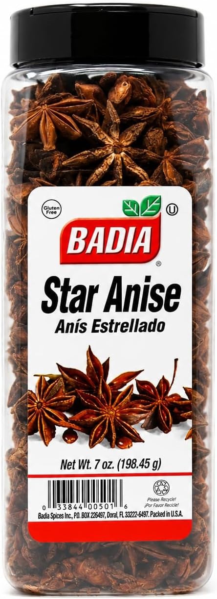 Badia Star Anise, 7 oz – Whole Aromatic Pods for Cooking & Baking Badia Star Anise, 7 oz – Whole Aromatic Pods for Cooking & Baking