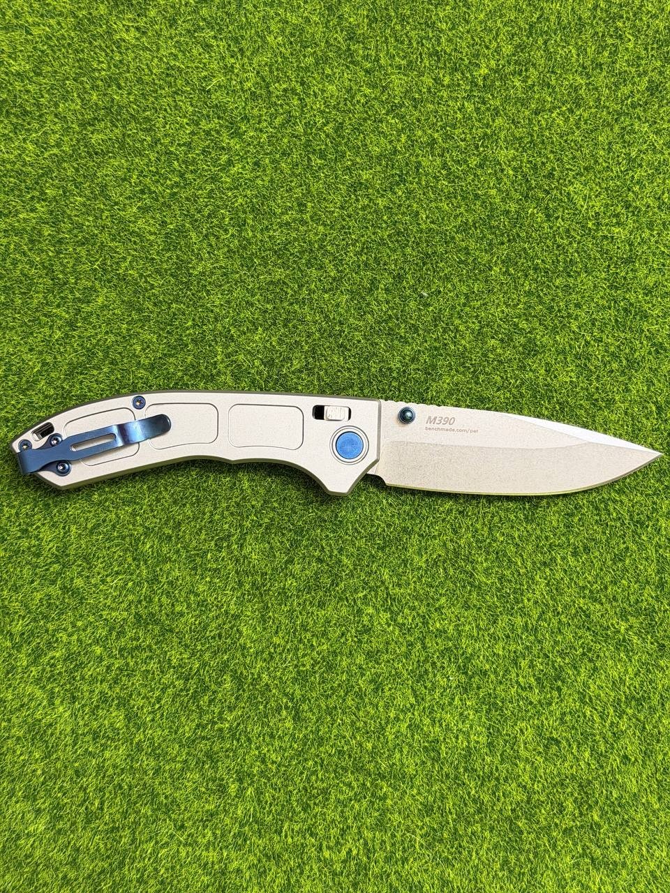Benchmade Titanium M390 Drop Point Axis Lock EDC Folding Knife Benchmade Titanium M390 Drop Point Axis Lock EDC Folding Knife