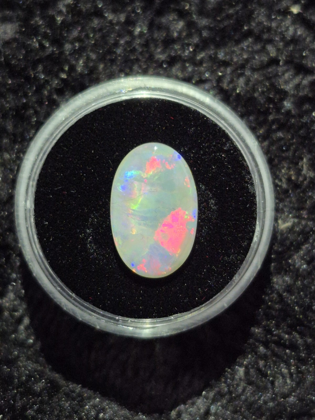 2.0ct Natural Solid Australian Opal Cabochon Gemstone Multi Fire