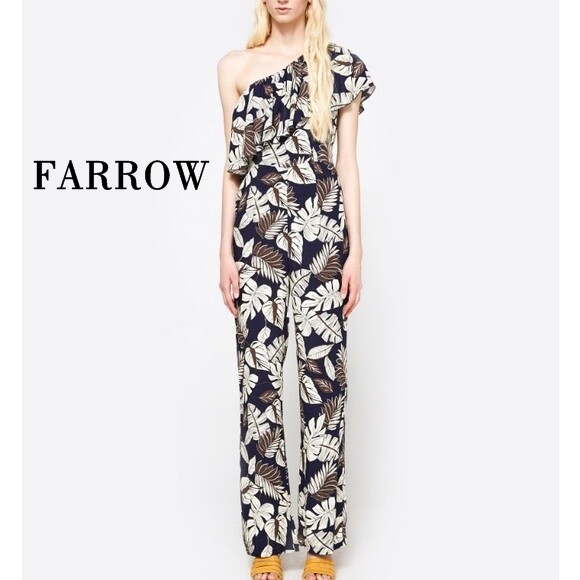 Farrow floral gorgeous one-shouldered piece jumpsuit. * NWT ~ Size Small*