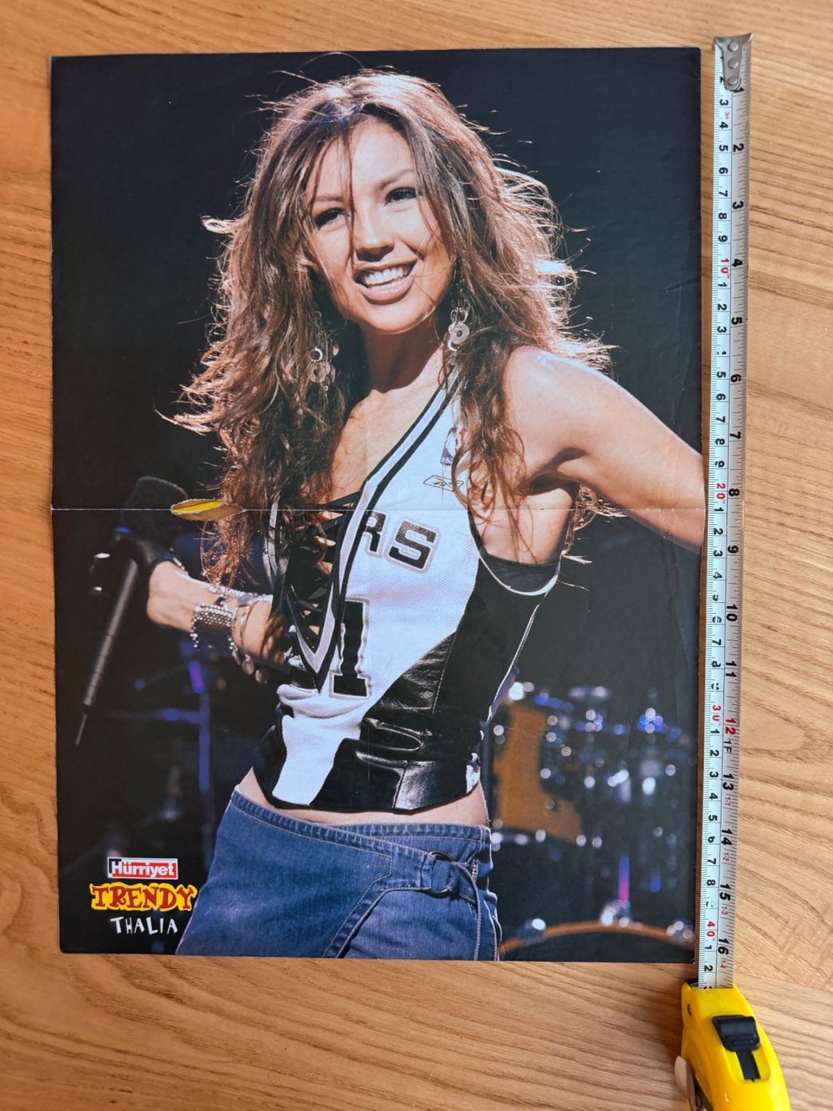Vintage Thalia Live Concert Magazine Poster Rare Latin Pop Mexico Collectible
