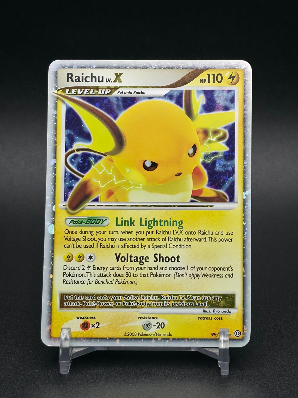 Raichu LV.X D&P Stormfront 99/100 Ultra Rare Holo Pokemon TCG Raichu LV.X D&P Stormfront 99/100 Ultra Rare Holo Pokemon TCG