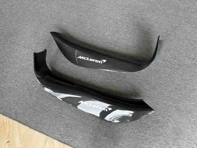REAL CARBON FIBER DOOR SILLS THRESHOLD PANELS COVER FOR MCLAREN GT BASE COUPE