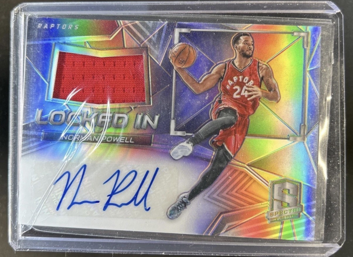 2016-17 Panini Spectra Locked In Memorabilia  /199 Norman Powell #44 AUTO SSP