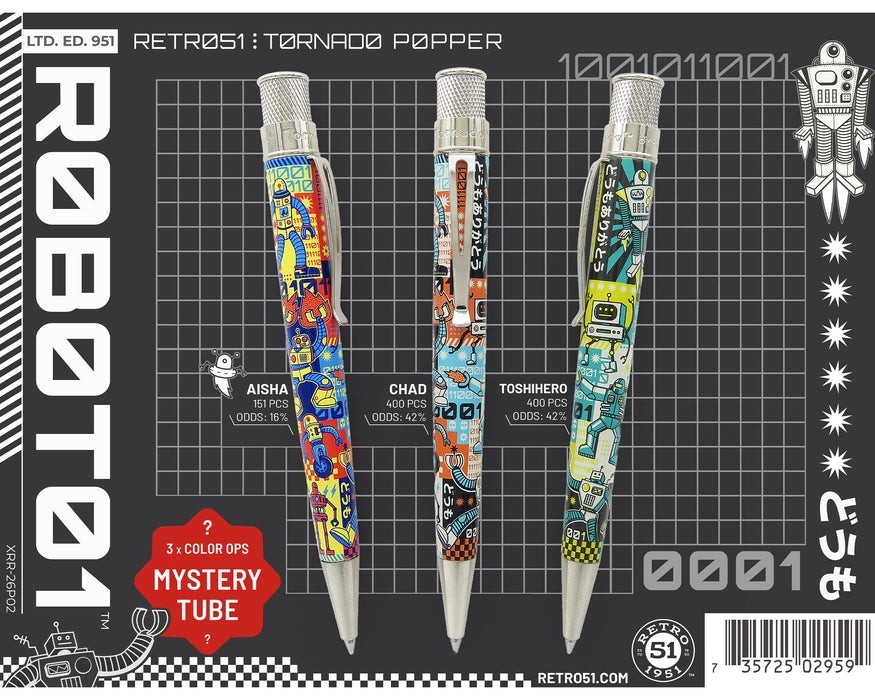 RETRO 51 TORNADO POPPER ROBOTS LIMITED EDITION OF 951    MYSTERY WHAT YOU GET