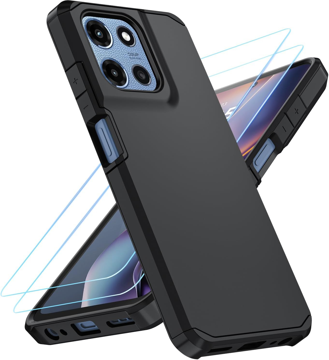 For Moto G 2026/2025 Case,Moto G Play 2026 Case with 2 HD Screen For Moto G 2026/2025 Case,Moto G Play 2026 Case with 2 HD Screen