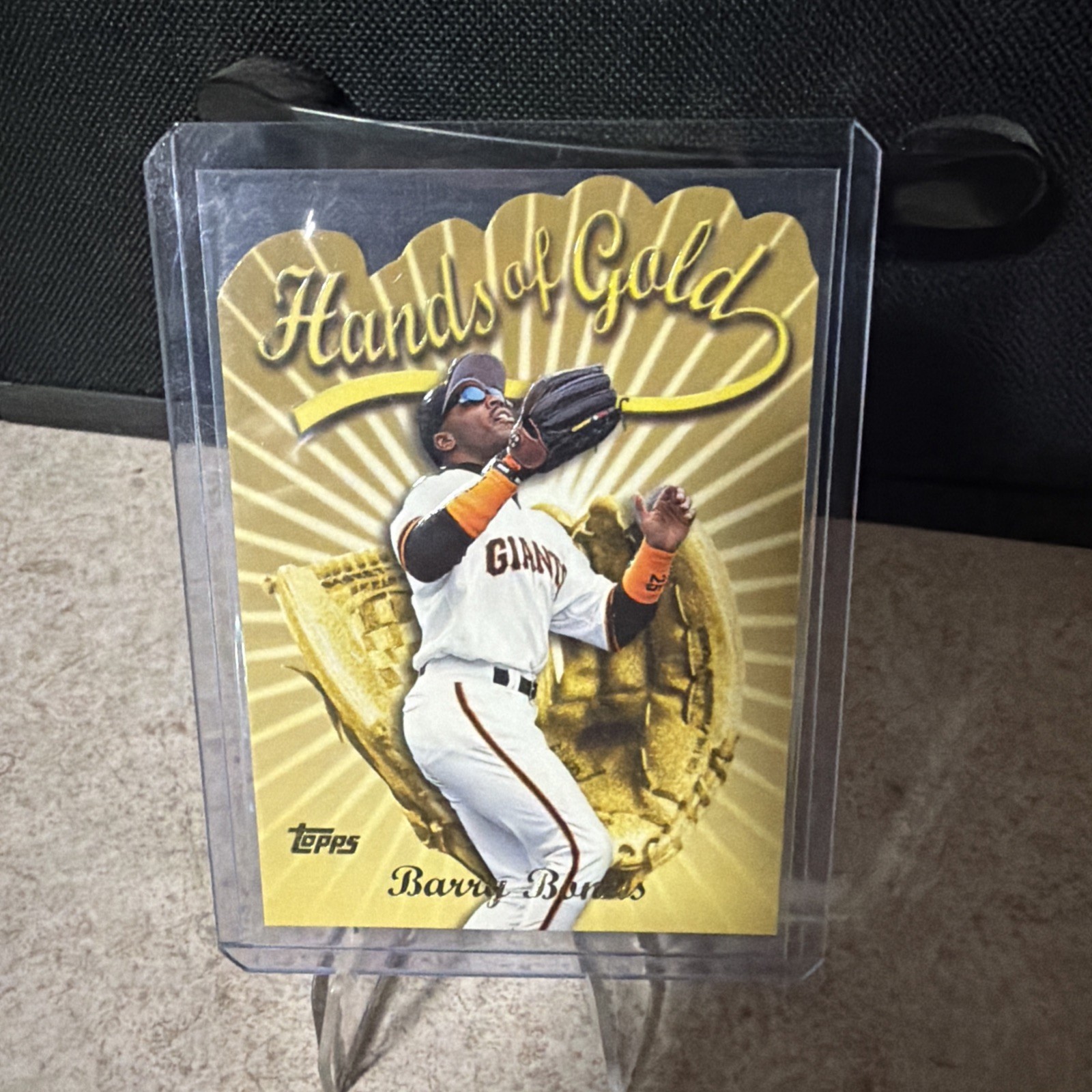 2000 TOPPS HANDS OF GOLD BARRY BONDS GLOVE DIE-CUT #HG1 1999 MLB HOF BASEBALL