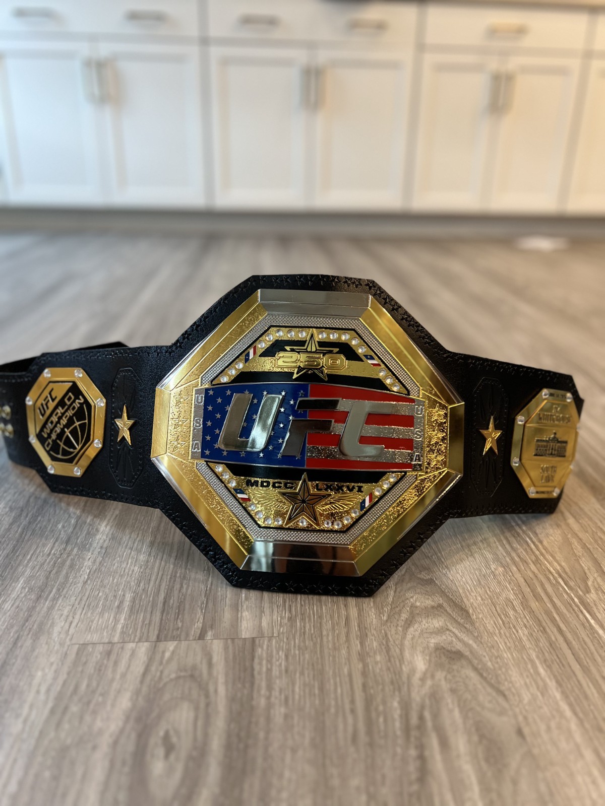 UFC LEGACY CHAMPIONSHIP RELICA TITLE BELT WORLD Freedom 250 2MM BRASS NEW