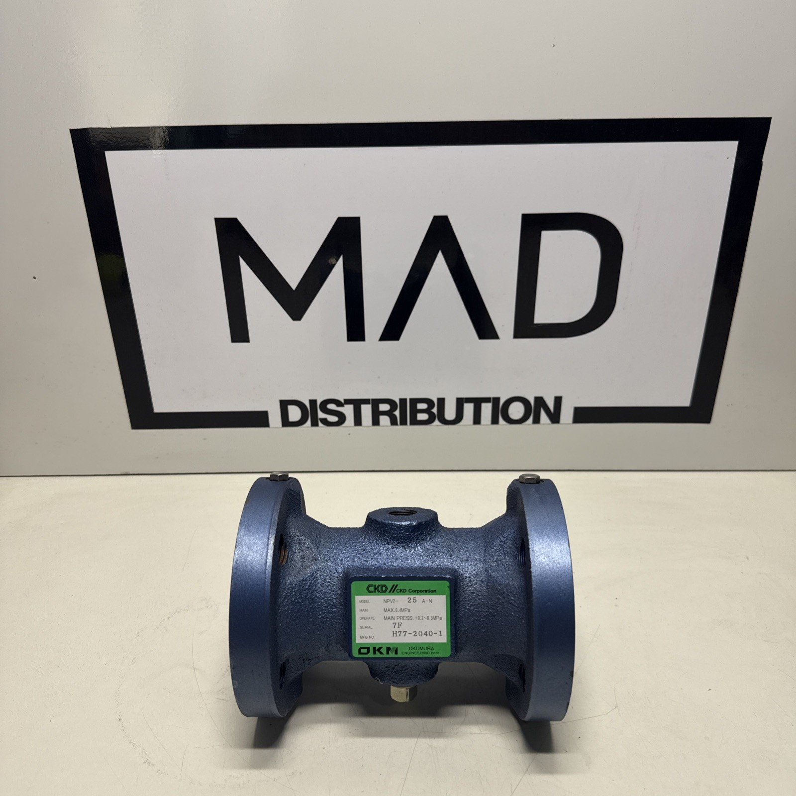 OKM 704-25 Direct pressure automatic pinch valve CKD NPV2-25A-N * NEW *