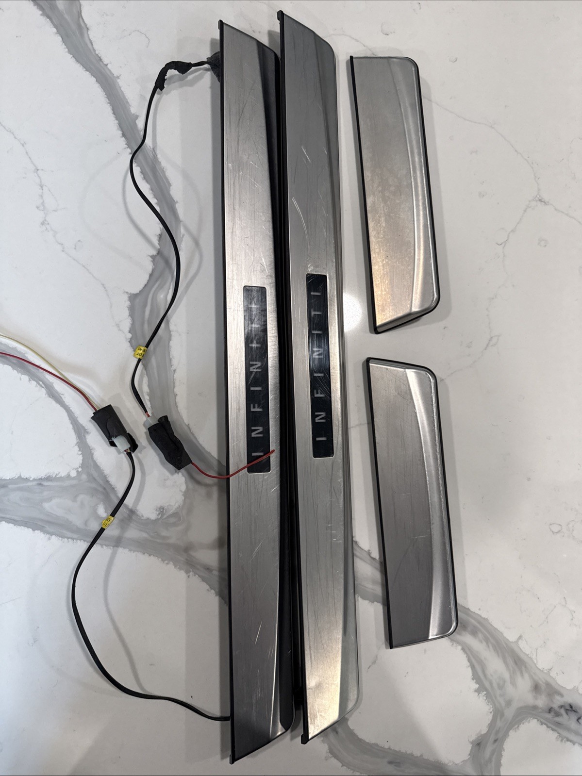 08-15 INFINITI G37 & Q60 - 2D COUPE - ILLUMINATING FLOOR PILLARS Full Set 08-15 INFINITI G37 & Q60 - 2D COUPE - ILLUMINATING FLOOR PILLARS Full Set