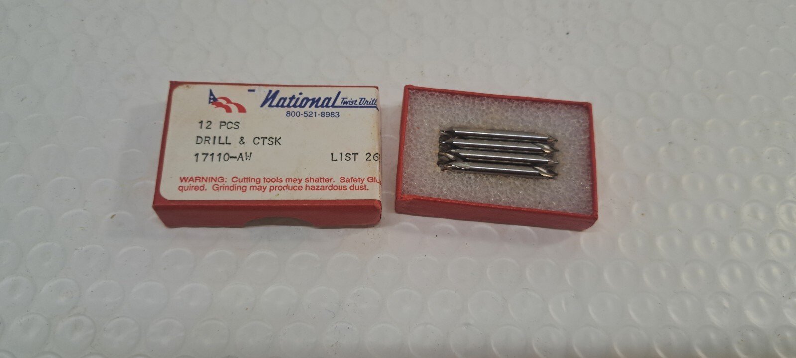12 pack National Twist Drill 17101AW - #0 drill and countersink 12 pack National Twist Drill 17101AW - #0 drill and countersink