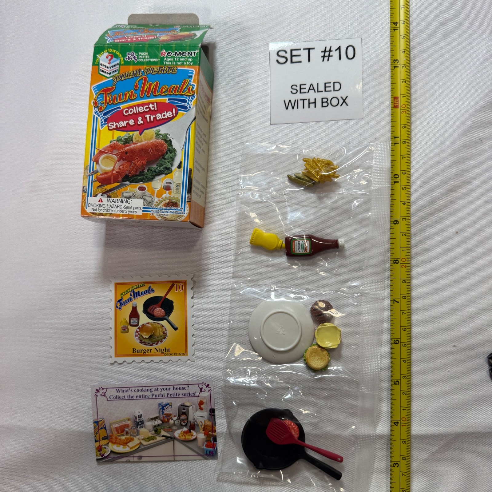 RE-MENT Puchi Petite Fun Meals 2007 USA Miniature Food Choose Set Rare