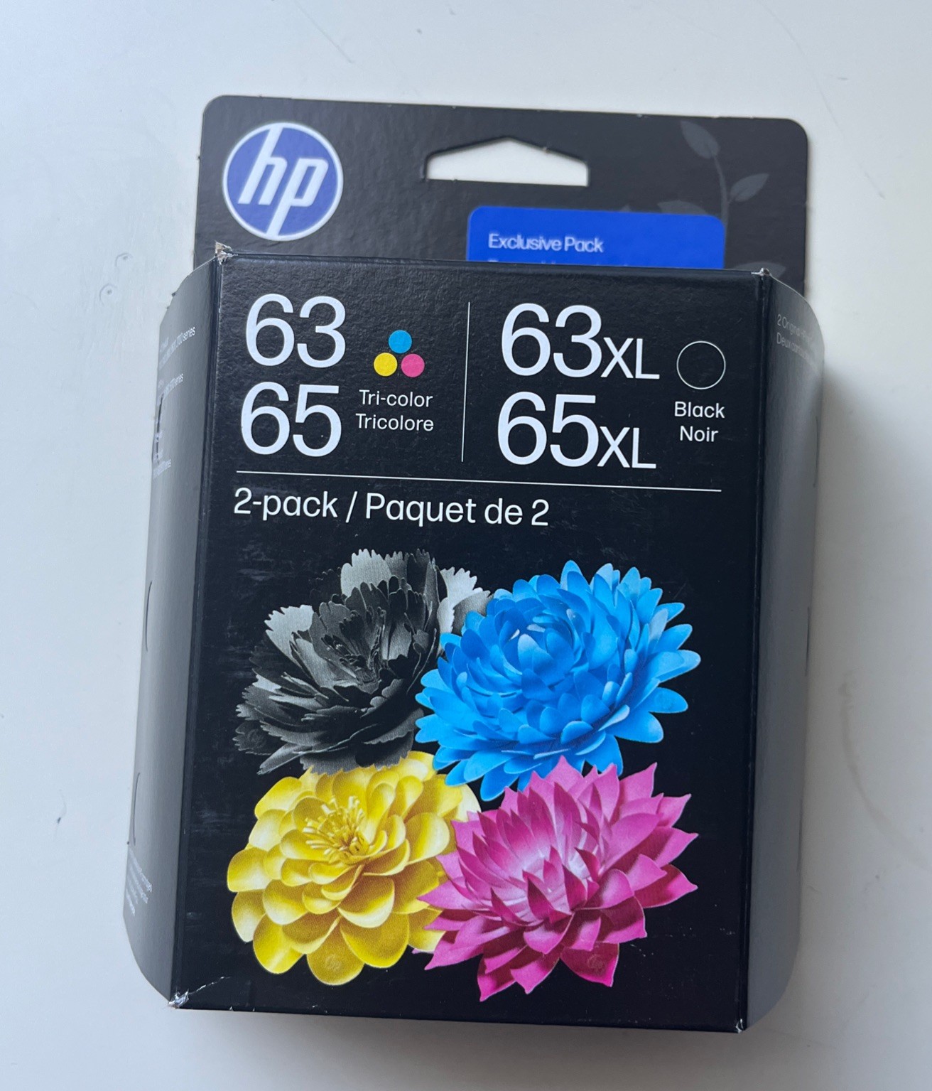 HP 2 Pack Tri Color Ink Cartridges 