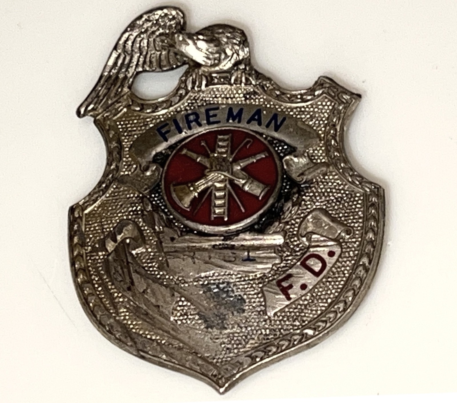 Authentic Vintage San Francisco Fire Department (SFFD) Sterling Silver Badge 