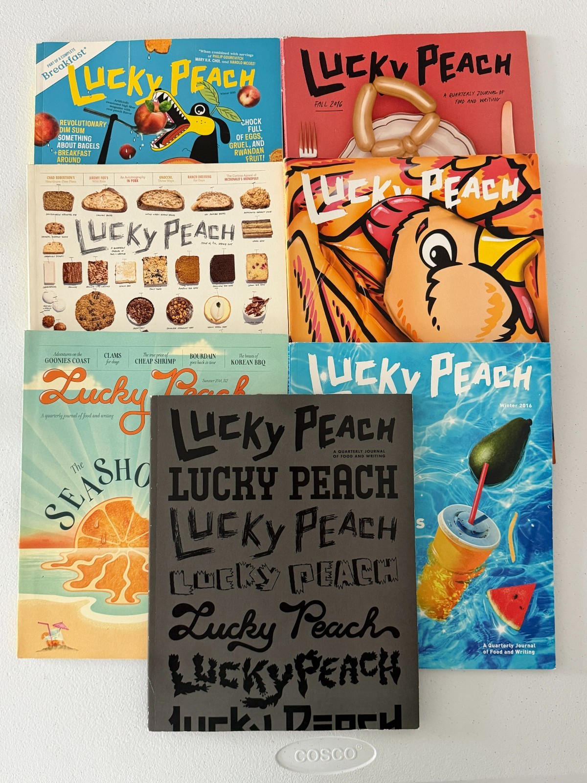 Lucky Peach Magazine Lot 7 Issues David Chang Food Journal 2014-2017 Final Issue