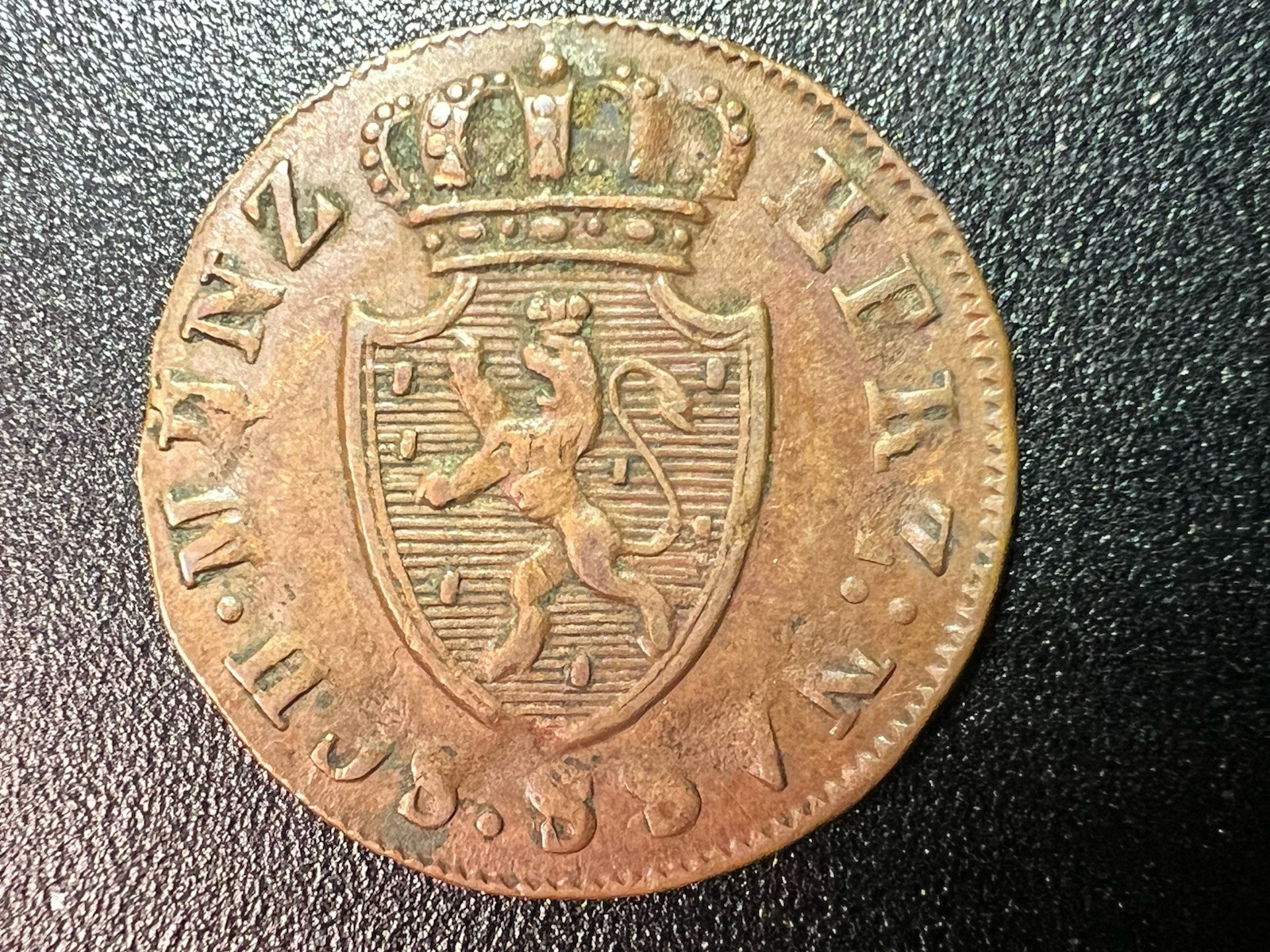 Duchy of Nassau 1819 German States 1/4kr. (#2056) Duchy of Nassau 1819 German States 1/4kr. (#2056)