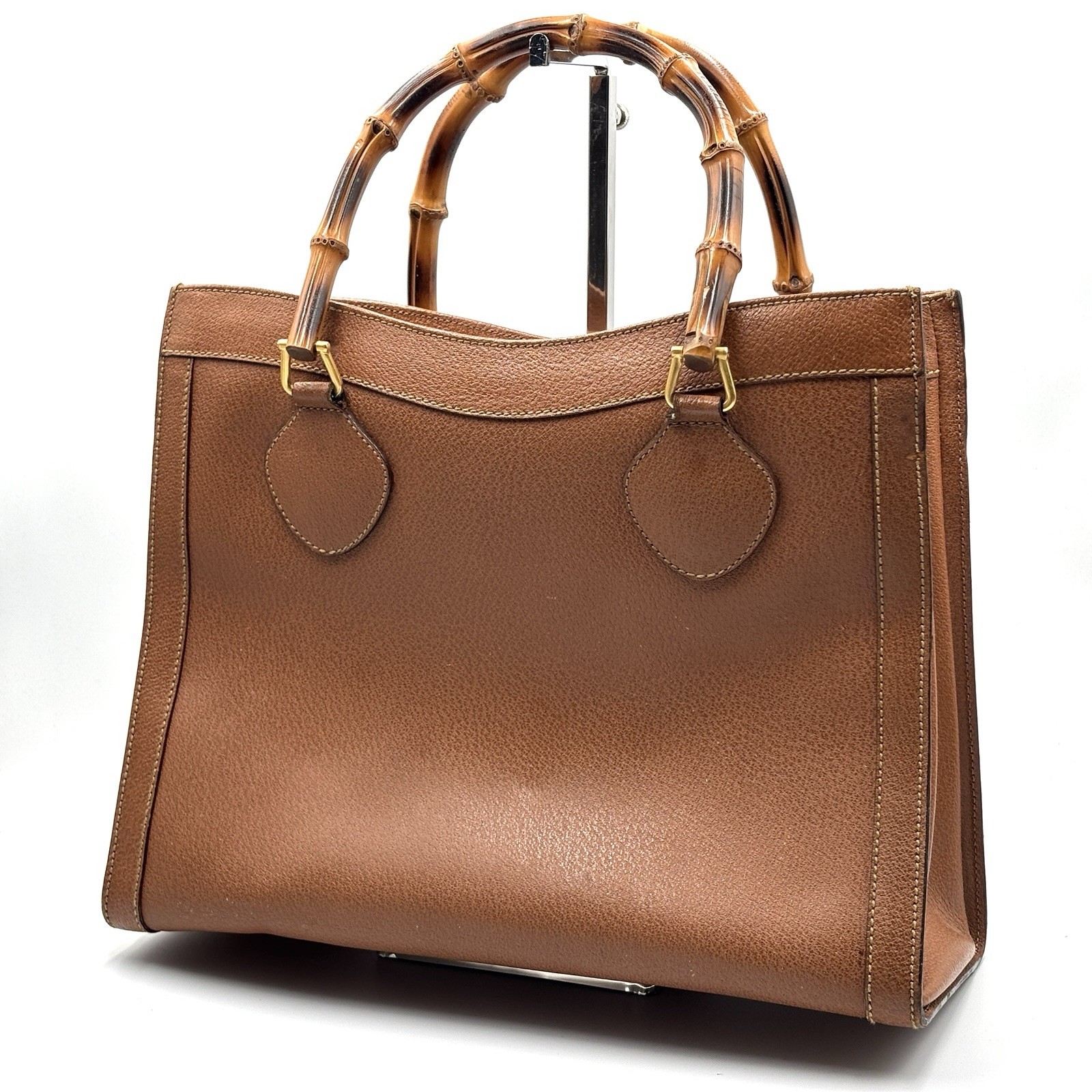 Gucci Handbag Diana Leather Brown Authentic