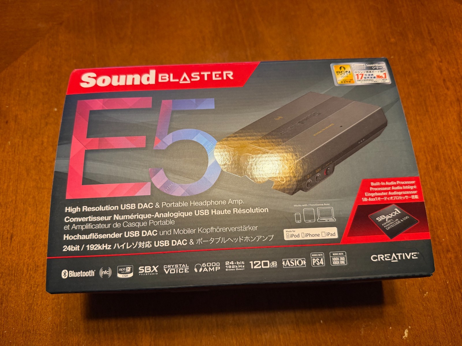 Creative SoundBlaster E5 Hi-Resolution Portable USB DAC Headphone Amplifier MINT Creative SoundBlaster E5 Hi-Resolution Portable USB DAC Headphone Amplifier MINT