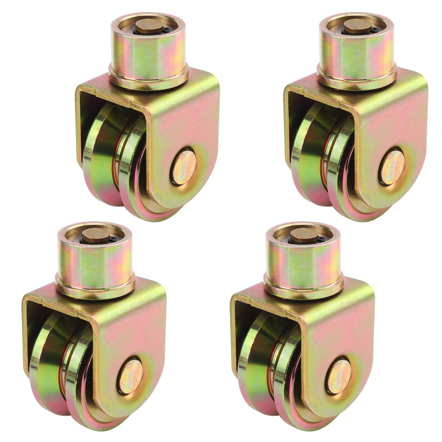 4 Pack 2.5 Inch Sliding Gate Wheels with 360-Degree Rotational Stem, 2.5\