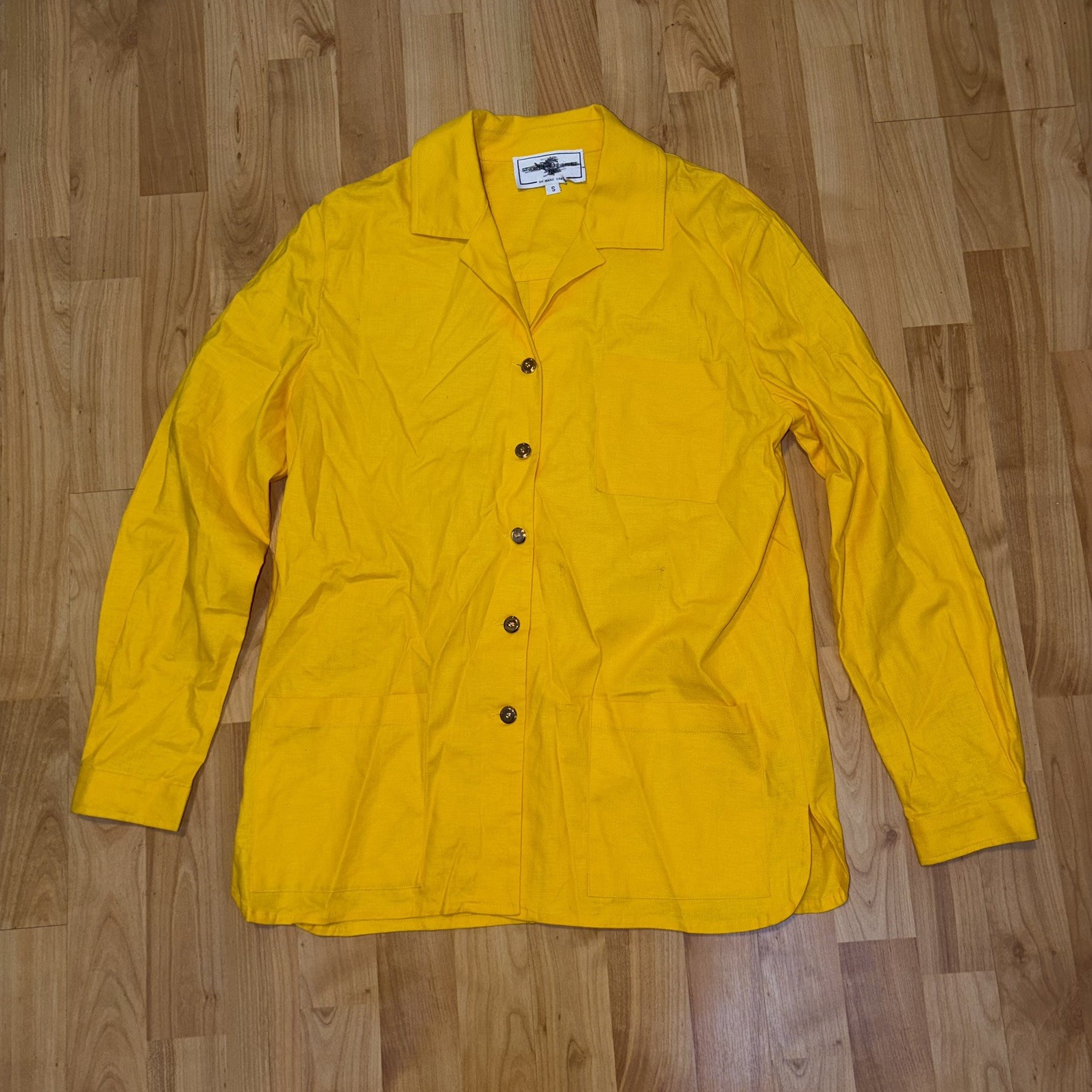 St. John Collection by Marie Gray Women\'s Blazer Size S Golden Yellow sport vtg