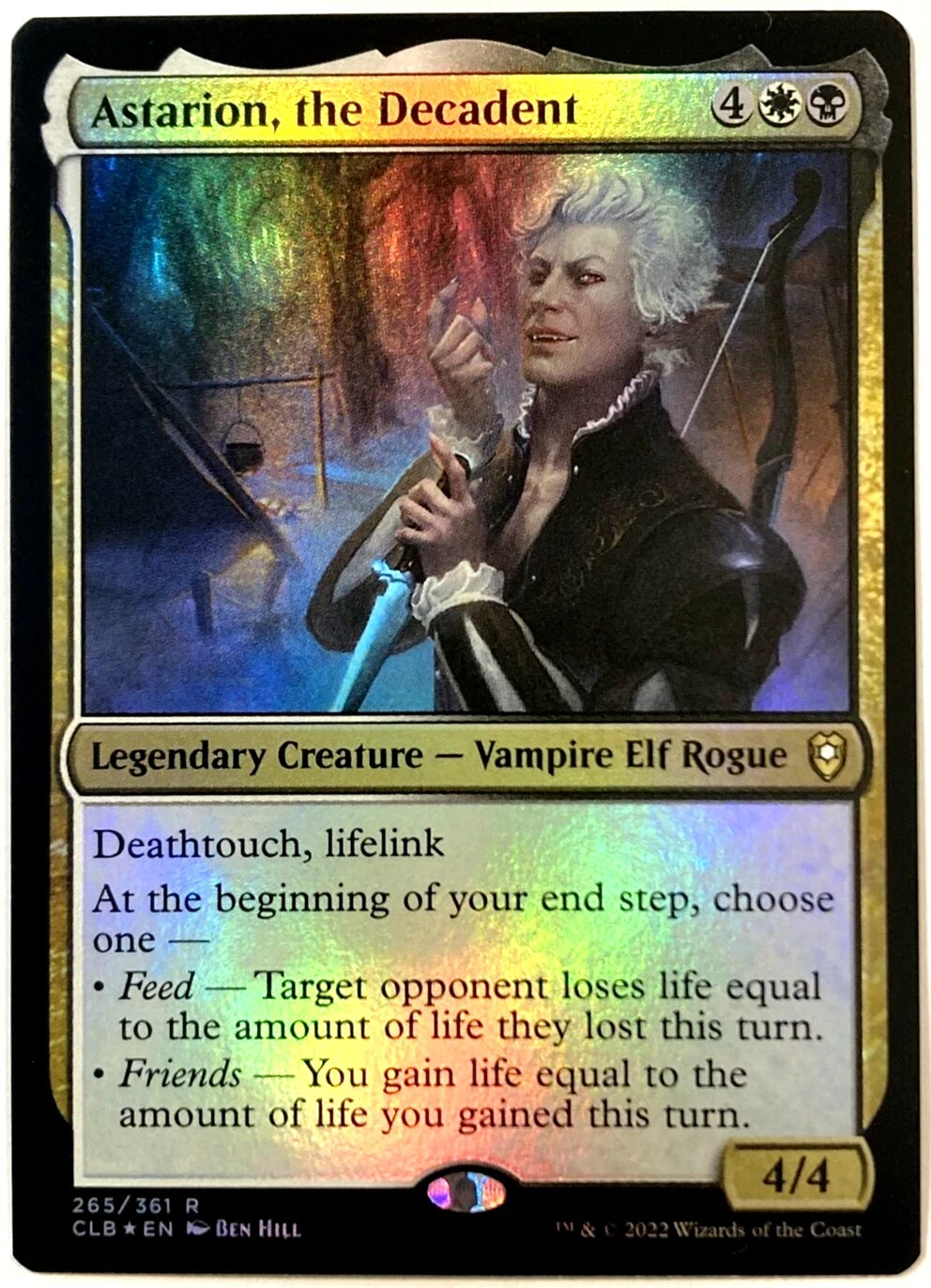 MTG Astarion, the Decadent *FOIL* Commander Legends Baldur's Gate NM edh staple