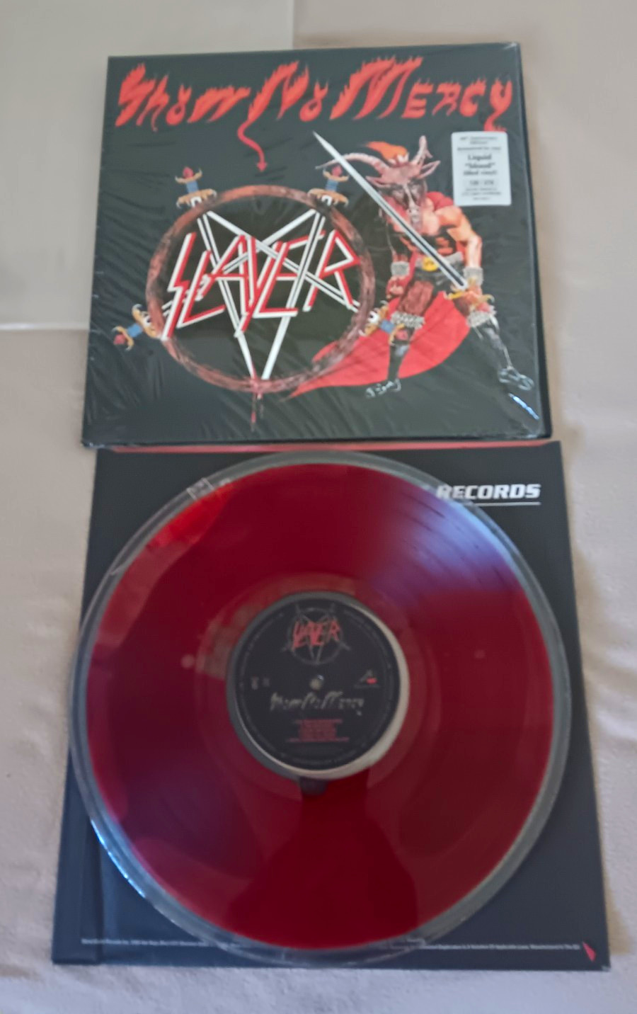 Slayer Show No Mercy 40th Anniversary Remastered Limited Blood Filled 12 Inch Vy Slayer Show No Mercy 40th Anniversary Remastered Limited Blood Filled 12 Inch Vy